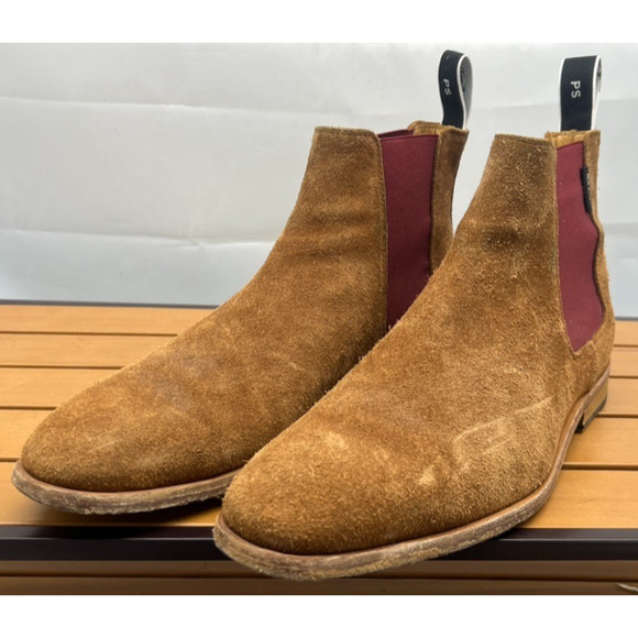 Paul Smith Gerald Light Brown Suede Chelsea Boots Shoes Men\'s UK 7 US 8 EU 41 main image 4